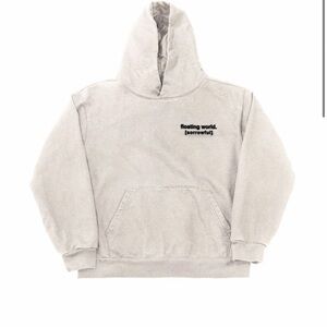 BOXR Movement Club Floating World Hoodie Gray Hoodie with Text Print
